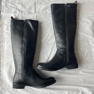 Sofft tall black leather boots